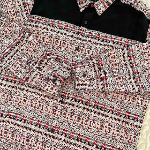 Tranquility Mayhem men western style roll up sleeves shirt - Picture 10 of 11